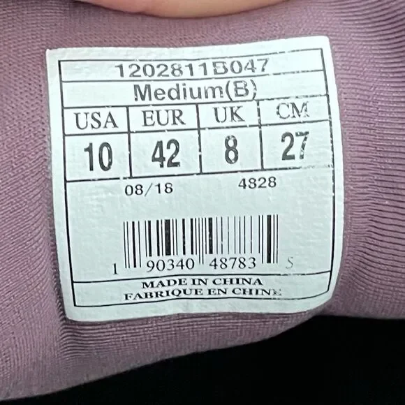 Brooks purple black Revel 2 laced low top running tennis shoes athletic men’s 10